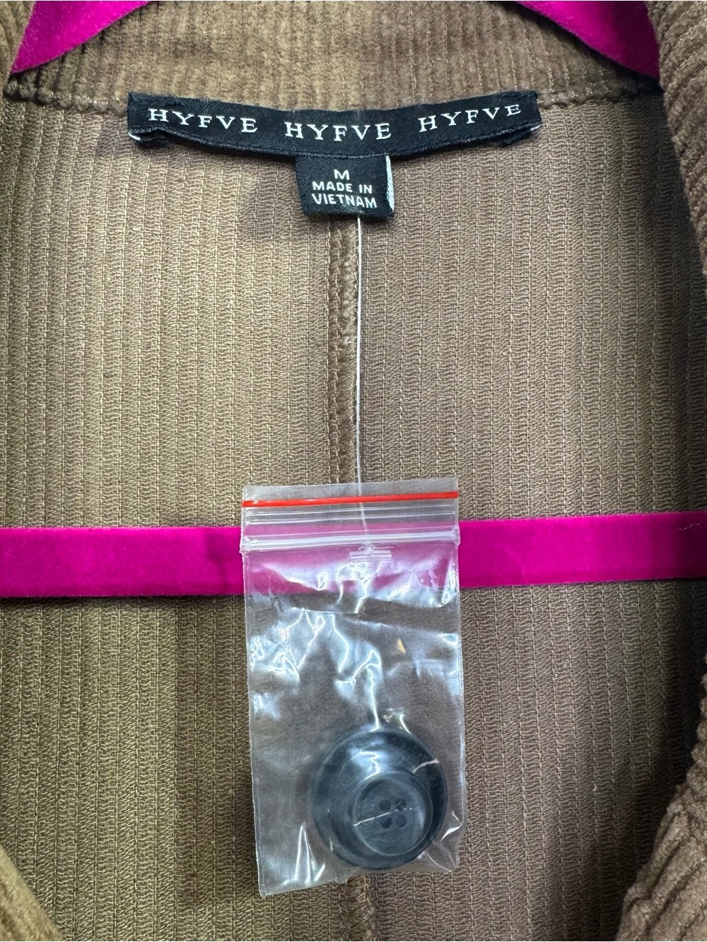 HYFVE Brown Corduroy Long Blazer Size M 100% Cotton Academia Preppy Minimalist - Picture 5 of 12